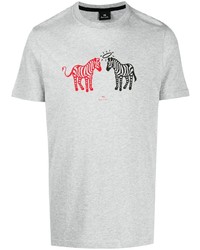 PS Paul Smith Zebra Logo Print T Shirt