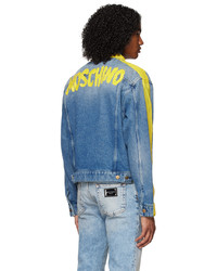 Moschino Blue Paint Denim Jacket