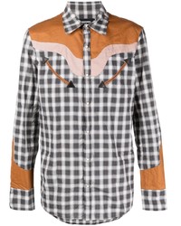 DSQUARED2 Check Print Western Style Shirt
