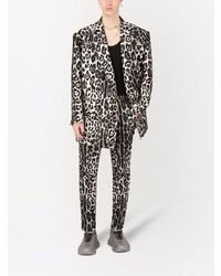 Dolce & Gabbana Leopard Print Boxy Blazer