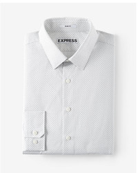 Express Extra Slim Fit Patterned Dress Shirt