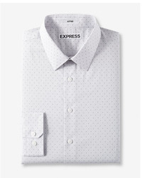 Express Slim Micro Dot Print Dress Shirt