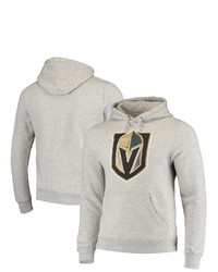 FANATICS Branded Gray Vegas Golden Knights Primary Team Logo Fleece Pullover Hoodie