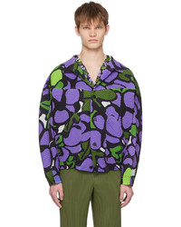 Homme Plissé Issey Miyake Purple Printed Jacket