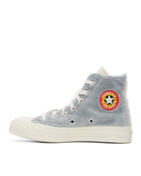 Converse Grey And Off White Looney Tunes Edition Chuck 70 High Sneakers