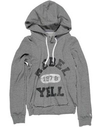 Rebel Yell 1978 Pullover Hoodie In Heather Gray