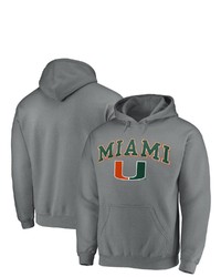 FANATICS Branded Charcoal Miami Hurricanes Campus Pullover Hoodie At Nordstrom