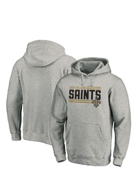 FANATICS Branded Heathered Charcoal New Orleans Saints Big Tall On Pullover Hoodie