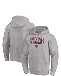FANATICS Branded Heathered Gray Arizona Cardinals Fade Out Pullover Hoodie