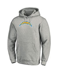 FANATICS Branded Heathered Gray Los Angeles Chargers Big Tall Primary Logo Pullover Hoodie