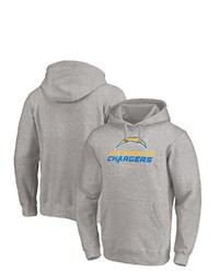 FANATICS Branded Heathered Gray Los Angeles Chargers Big Tall Team Lockup Pullover Hoodie