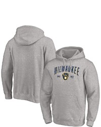 FANATICS Branded Heathered Gray Milwaukee Brewers Big Tall Ultimate Champion Pullover Hoodie In Heather Gray At Nordstrom