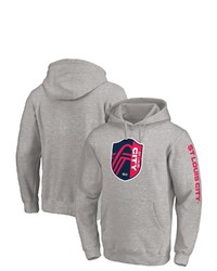 FANATICS Branded Heathered Gray St Louis City Sc Holiday Team Pullover Hoodie
