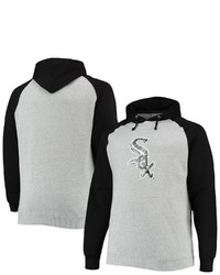 FANATICS Branded Heathered Grayblack Chicago White Sox Big Tall Raglan Pullover Hoodie In Heather Gray At Nordstrom