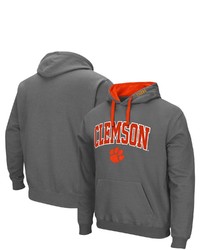 Colosseum Charcoal Clemson Tigers Big Tall Arch Logo 20 Pullover Hoodie