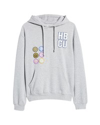 Cross Colours Collegiate Patch Hoodie In Heather Gray At Nordstrom
