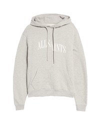 AllSaints Dropout Logo Cotton Graphic Hoodie