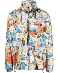 Moschino Graphic Print Hooded Jacket