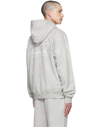 Martine Rose Gray All Over Hoodie