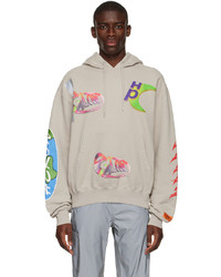 Heron Preston Gray Cotton Hoodie