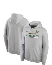 Nike Gray Oakland Athletics Color Bar Club Pullover Hoodie