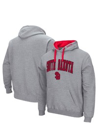 Colosseum Gray South Dakota Coyotes Arch Logo 20 Pullover Hoodie