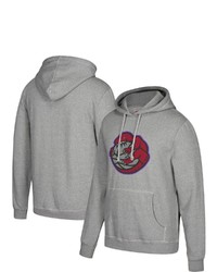 Mitchell & Ness Gray Toronto Raptors Hardwood Classics Throwback Logo Pullover Hoodie