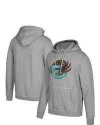 Mitchell & Ness Gray Vancouver Grizzlies Hardwood Classics Throwback Logo Pullover Hoodie