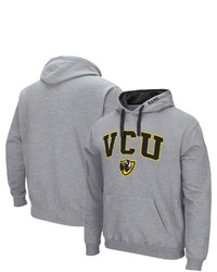 Colosseum Gray Vcu Rams Arch Logo 20 Pullover Hoodie