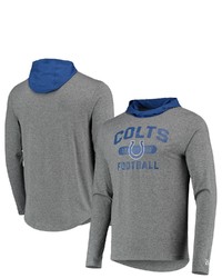 New Era Grayroyal Indianapolis Colts Active Block Hoodie Long Sleeve T Shirt
