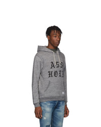 Wacko Maria Grey Ass Hole Hoodie