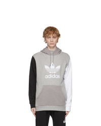 adidas Originals Grey Blocked Trefoil Hoodie