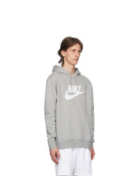 Nike Grey Club Logo Hoodie