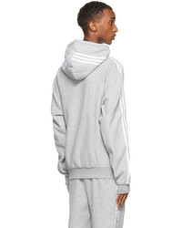 adidas Originals Grey Comfort 3 Stripes Hoodie