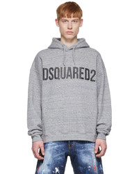 DSQUARED2 Grey Cotton Hoodie