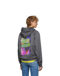 Acne Studios Grey Fenton Video Print Hoodie