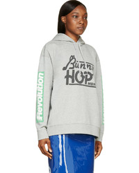 Marc by Marc Jacobs Grey J J Bunny Hop Hoodie