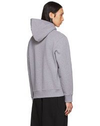 Jean Paul Gaultier Grey Oversized Logo Hoodie