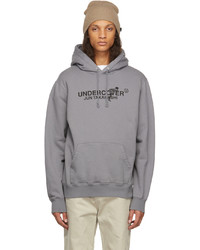 Undercover Grey Spellout Logo Hoodie