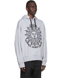 VERSACE JEANS COUTURE Grey Sunflower Garland Hoodie