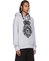 VERSACE JEANS COUTURE Grey V Emblem Hoodie