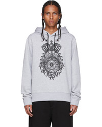 VERSACE JEANS COUTURE Grey V Emblem Hoodie