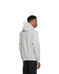 Noah NYC Grey Winged Foot Hoodie