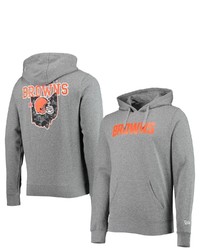 New Era Heathered Gray Cleveland Browns Local Pack Pullover Hoodie In Heather Gray At Nordstrom