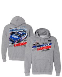 HENDRICK MOTORSPORTS TEAM COLLECTION Heathered Gray Kyle Larson Car Pullover Hoodie In Heather Gray At Nordstrom
