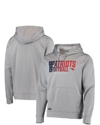 New Era Heathered Gray New England Patriots Combine Authentic Game On Pullover Hoodie In Heather Gray At Nordstrom