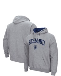 Colosseum Heathered Gray Richmond Spiders Arch And Logo Pullover Hoodie