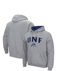 Colosseum Heathered Gray Unf Ospreys Arch And Logo Pullover Hoodie In Heather Gray At Nordstrom
