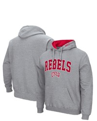 Colosseum Heathered Gray Unlv Rebels Arch And Logo Pullover Hoodie In Heather Gray At Nordstrom