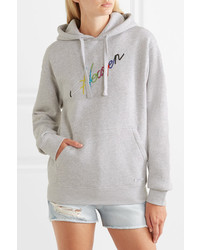 BLOUSE Heaven Embroidered Cotton Jersey Hoodie